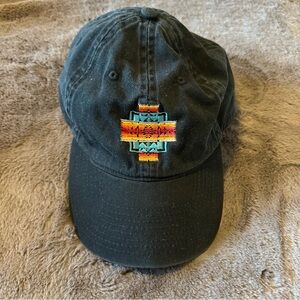 Pendleton Men’s Black Strapback Adjustable Hat Cap Embroidered Aztec Southwest